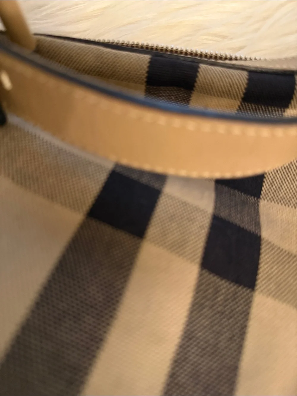 Vintage Classic Plaid Shoulder Bag in Beige and Black🔥